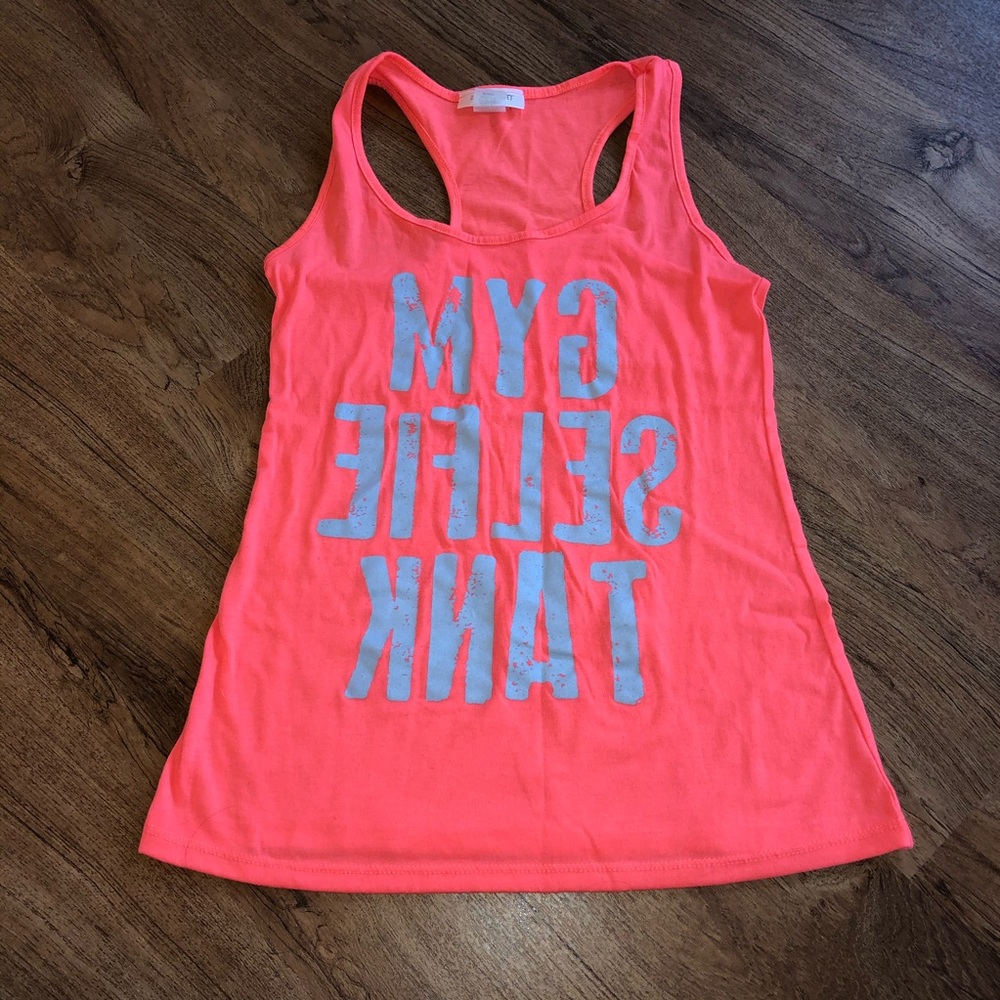 Neon Gym Selfie Tank